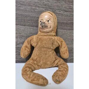 Vintage / Antique Monkey with Plastic or Celluolid Face Damaged‎